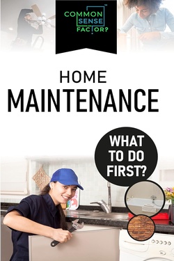 Common Sense Factor: Home Maintenance - What To Do First! (CS Factor - What To Do First Series)